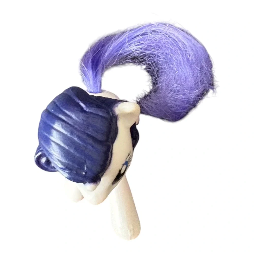 My‎ Little Pony Rarity McDonald's Happy Meal Figure White Unicorn Purple Hair 3